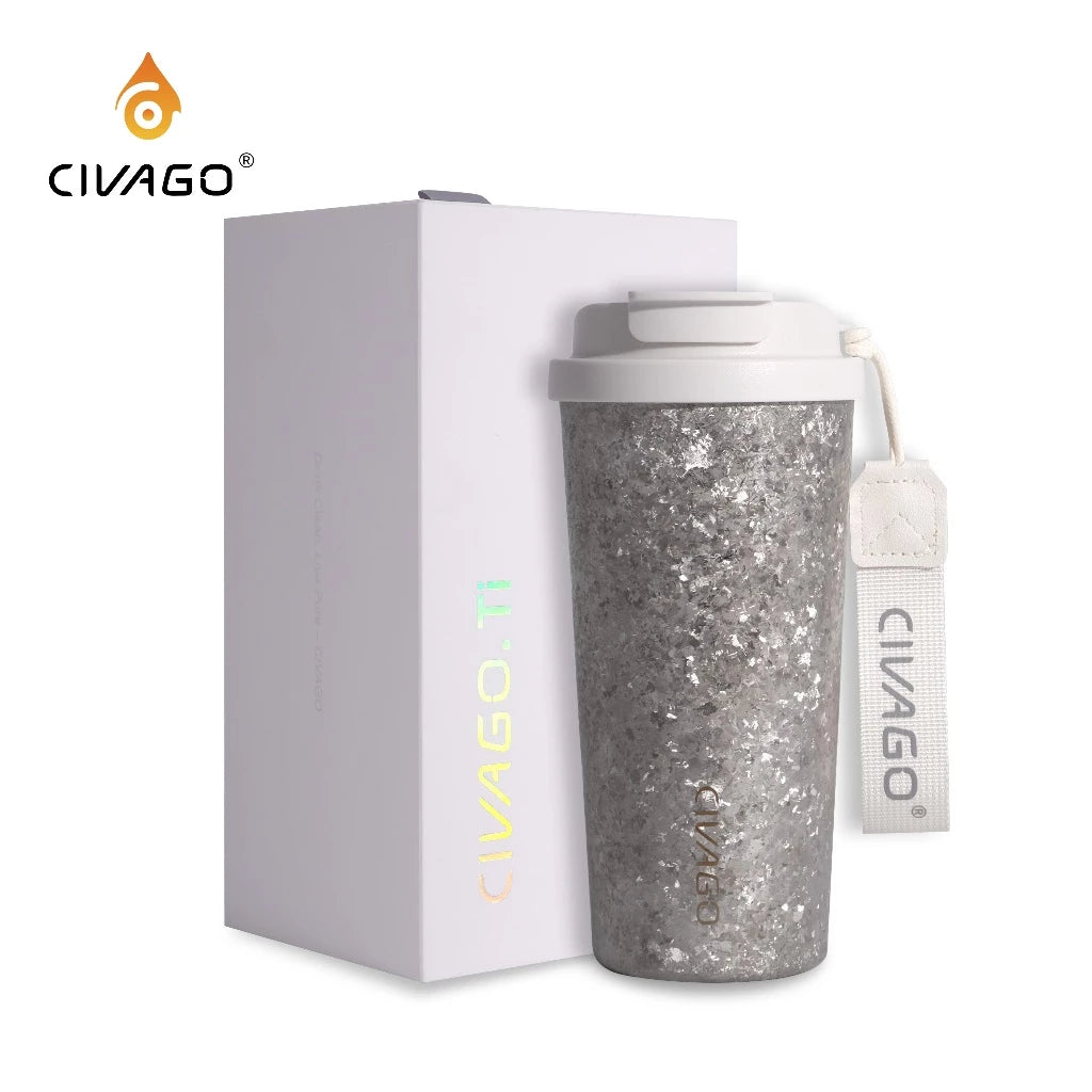 CIVAGO Ti(17oz)Luxury Pure Titanium Coffee Travel Mug