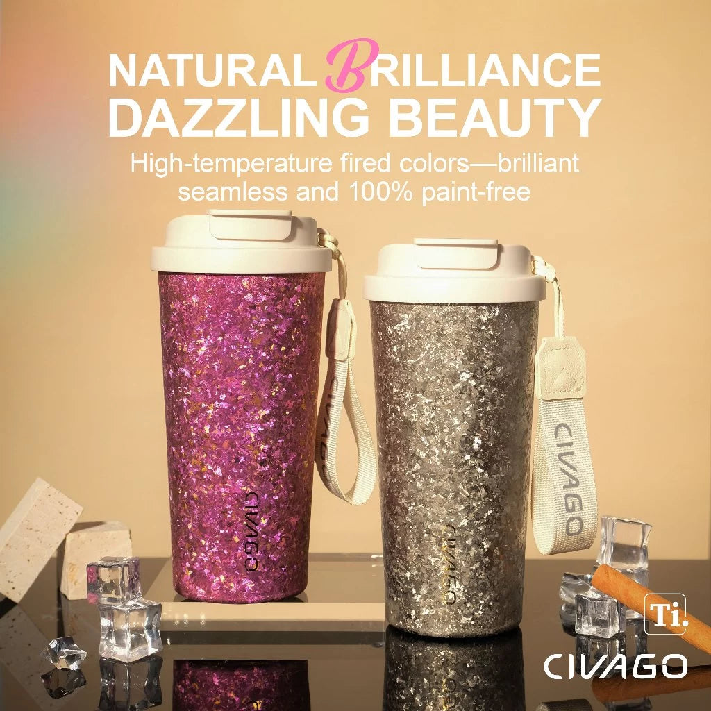 CIVAGO Ti（17oz）Luxury Pure Titanium Coffee Travel Mug